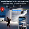 ESCANU Dual Lens Security Cameras Wireless Outdoor for Home Security,WiFi,2-Way Audio,Night Vision,Motion Detection,No mothly fee Cameras,IP65 Water Proof view 3