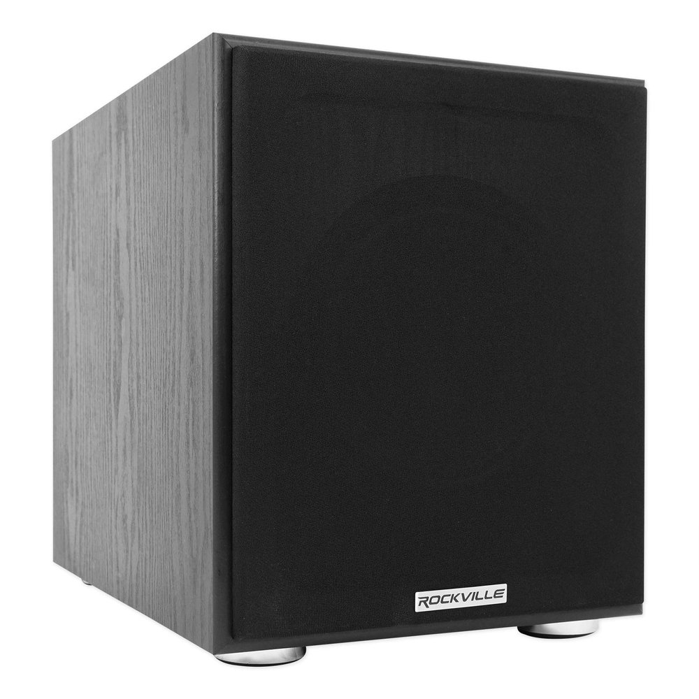 Rockville RPA60BT V2 Home Theater Receiver with 4 HC655 Speakers, Subwoofer
