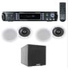 Rockville Bundle: RPA60BT V2 1000W 2-ch Bluetooth DJ Amplifier Mixer Bundle with (2) Pair HC655 6.5" 500W 8-Ohm in-Ceiling Home Speakers & Rock Shaker 8" Black 400W Home Theater Subwoofer (4 Items) view 1