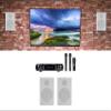 Rockville Bundle: RPA70WBT V2 1000w 2-Ch Bluetooth Karaoke Amplifier/Mixer+(2) Mics Bundle with (2) Pair Rockville RockSlim White Home Theater 5.25" 240w Easy Wall Mount Slim Speakers (3 Items) view 1