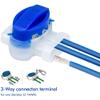 JOYBUYAU 28pcs Waterproof Cable Clamp Wire Connector for Garden Automatic Lawn Mower 3 Hole Terminal Block view 2