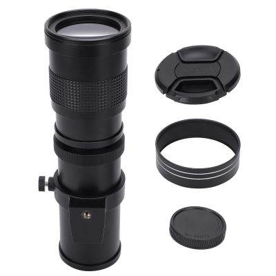 420 800mm F/8.3 16 Manual Telephoto Zoom Lens for SLR Camera, Far Distance Photography Lens, Clear and Bright Optics, Professional Shooting from Considerable Distances