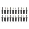 20Pcs Nickel Plated 4mm Banana Lantern Shaped Sound Box Speaker Cable Banana Connector(20 Black) view 2