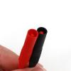 1Pair Red and Black Silicone Insulated 4mm Male Right Angle to Straight Banana Cable Connector Multimeter Test Leads view 4