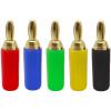 20pcs 2.5mm Banana Plugs Pure Copper Gold Plated Musical Speaker Cable Wire Pin Banana Connectors(20 Black) view 1