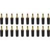 20pcs 2.5mm Banana Plugs Pure Copper Gold Plated Musical Speaker Cable Wire Pin Banana Connectors(20 Black) view 2