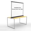 BEVUPAAERE Table Top Projector Screen 20" 30" 40" 50" Floor Standing Projection Screen Little Screen Portable Movies Screen for Office Home Cinema(30" 16:9) view 2
