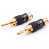 4pcs/lot Brass Banana with Lock Speaker Cable Speaker Amplifier Connector(4 pcs) view 3