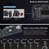 Camera Cage for Sony a7R V / a7 IV / a7R IV, Nitze Cage for Sony a7R III / a7 III / a7S III, with Built-in NATO Rail, Arca Quick Release Plate Compatible with XLR Handle view 4