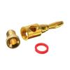 4mm 24k Gold-Plated Musical Cable Wire Banana Audio Speaker Connector Plated Musical Speaker Cable Wire Pin Connector(8 Pcs) view 4