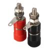 10pcs 4mm Red&Black Banana Socket Binding Post Nut Banana Jack Connector Nickel Plated for 4mm Banana(5pcs Red 5pcs Black) view 4