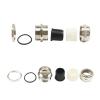 BHUPWZE 1piece Nickel Brass Metal IP68 Waterproof Cable Glands Connector Wire Glands for 3-44mm Cable M PG Cable Glands(PG19 fit 10-14mm) view 1