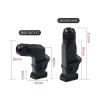 BHUPWZE 1Pcs Heavy Duty Connector HDC-HA 4 (3+1)/ 5(4+1)/6(5+1)/8(7+1) Core Aviation Electrical Cabinet Plug Socket M20 (Plastic Case)(Black) view 3