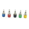 10 Pcs 4mm Female Banana Socket Connector Binding Post Amplifier Terminal Red Green Yellow Black Blue Panel Opening 6mm(Mixed Color) view 1