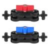 DIVJINGHAO Dual Ball Head Camera Magic Arm Compatible with GoPro13 CNC Aluminum Alloy 360 Adjustable Mount with Anti-Drop Thumb Screw, 1/4" Screw & Quick Release Clamp (2 Pack,Red+Blue) (MG-arm) view 1