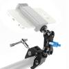 DIVJINGHAO Dual Ball Head Camera Magic Arm Compatible with GoPro13 CNC Aluminum Alloy 360 Adjustable Mount with Anti-Drop Thumb Screw, 1/4" Screw & Quick Release Clamp (2 Pack,Red+Blue) (MG-arm) view 4