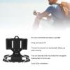 Alomejor Phone Chest Mount ABS Material Foldable Design Works with Chest Rig Pouch, Backpack for Screen Size 4.7in-6.7in Holder (Black) view 3