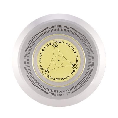 Disc Stabilizer for Record Players, Aluminum Metal Turntable Balanced Record Weight Clamp 50Hz (Silver)
