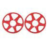 1/4 10 Inch Aluminum Alloy Empty Reel, 6 Hole Design for NAB Reel to Reel Tape Recorder, Replacement Part for Tape Deck Reels, Improves Sound Quality, Universal Applicability, view 1