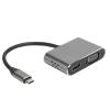 5 in 1 Type C Docking Station, VGA USB3.0 PD Charging 3.5mm Audio Notebook Hub, Aluminum Alloy Material, Sturdy and Practical view 3