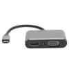 5 in 1 Type C Docking Station, VGA USB3.0 PD Charging 3.5mm Audio Notebook Hub, Aluminum Alloy Material, Sturdy and Practical view 4