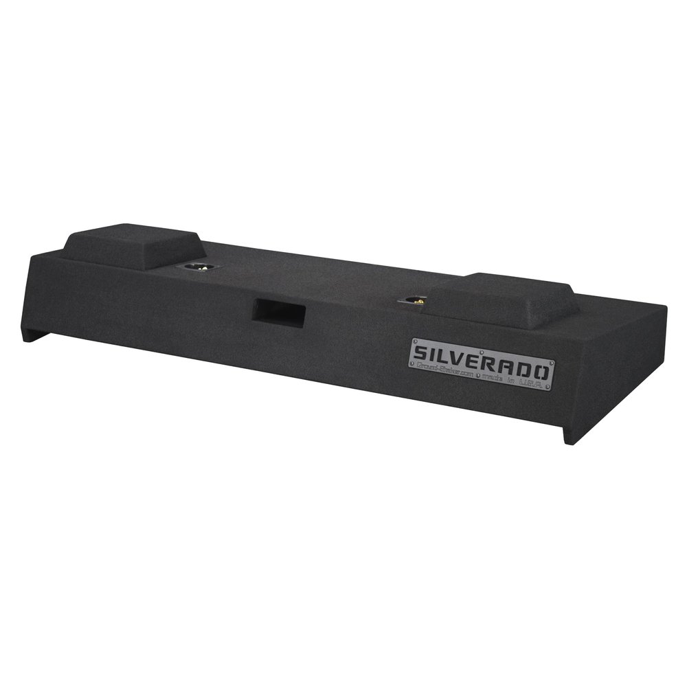 Chevy Silverado Crew-Cab 2007-2013 Dual Sealed and Ported Sub Box Subwoofer Enclosure (PORTED, 10")