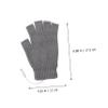 1 Pair USB Heated Gloves Fingerless Gloves Typing Gloves for Cold Hands Touch Rechargeable Warming Gloves for Women Heated Glove for Computer Heated Gloves for Men Grip Yarn Grey/10 view 4