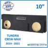 8" Dual Sealed sub Box 2014-2021 Tundra Crew-max subwoofer Enclosure Speaker Box car Audio Ground Shaker (Black, 10") view 2