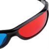 Vugyue 1Pcs Black Adult Black Frame Red Blue 3D Glasses, 3D Glasses for Dimensional Anaglyph Movie Game Accessories, 3D Viewing Glasses view 2