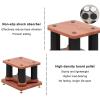 2Pcs Floor Speaker Holder Wood Grain Speaker Stands, Heavy Duty Loudspeaker Racks Audio Stand, Hollowed Speaker Supports, Bookshelf Speaker Stands for Home Theater Speakers view 4