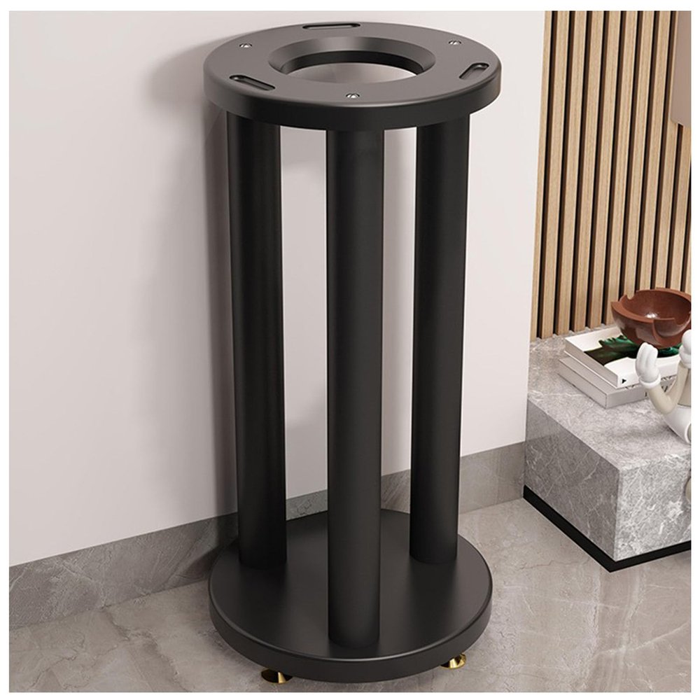 Universal Speaker Stands Bookshelf Speakers Holder, Heavy Duty Loudspeaker Racks Audio Stand with Vibration Absorption Pads, Studio Monitors Stand Hollowed Bases