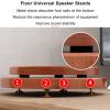 Universal Speaker Stands Bookshelf Speakers Holder, Heavy Duty Loudspeaker Racks Audio Stand with Vibration Absorption Pads, Studio Monitors Stand Hollowed Bases view 4