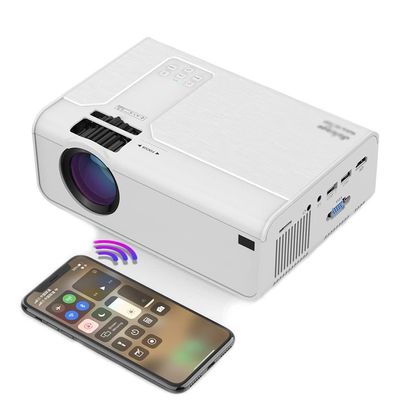 Lsrwhnyy T4 Mini Projector 3600 Lumens Support Full HD 1080P LED Proyector Big Screen Portable Home Theater Smart Video Beamer (Color : A) (A)(A)