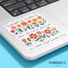 (3Pcs) Beautiful & Loved Floral Christian Quote Stickers 3'' Jesus Prayer Bible Waterproof Decal for Journaling Laptop Kindle Water Bottle Stanley Cup Bumper view 2