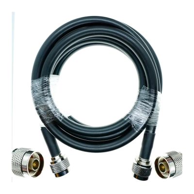 bodateng LIHUA LMR400 Cable N Male to N Type Male P/Lug 4G LTE Cellular Amplifier Signal VHF CB HAM R/F Coax Extension Jumper Pigtail(5M)