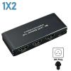 Y9S5QZ5 HDMI 1X2 Splitter 8K@60HZ 4K@120HZ HDMI 2.1Video UHD Converter HDCP2.3 with Power Supply for Xbox SeriesX,PS5,NS Switch(1x2-UK Power Plug) view 2