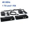 Y9S5QZ5 4K HDMI KVM Extender Over Rj45 Cat6 Cable 60M KVM Rj45 Ethernet Extender Transmitte Receiver Kit Support USB Mouse Keyboard(with AU Plug) view 2