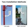 2Pcs Wireless Bridge Bracket Mount, Stainless Steel 150 Adjustable J Pole Antenna Mounting Kit with Water Proof Cap for Outdoor Security Camera, CPE, Home Wireless Anti Slip Gear view 4