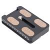 50mm Universal Metal Quick Release Plate with 1/4 Inch Screw, Tripod Mount Plate Fits Standard,Arca Type Universal Tripod Mount Plate for DSLR Mirrorless Camera view 1