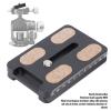 50mm Universal Metal Quick Release Plate with 1/4 Inch Screw, Tripod Mount Plate Fits Standard,Arca Type Universal Tripod Mount Plate for DSLR Mirrorless Camera view 2