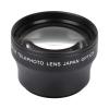 2X Lens with 37mm Mount Camera, Solid Aluminum Alloy Magnification HD Converter Telephoto Converter Lens for 37mm Mount Camera view 4
