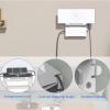 Compact ABS Stand for Gene 3 Mesh Routers, Space Saving Bracket for V3 Dishy with Power Supply view 3