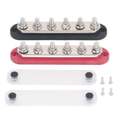 12V 48V Power Distribution Block 300A Marine Bus Bar with Cover for Automotive Car Marine