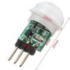 5Pcs Mini IR Infrared Pyroelectric PIR Body Motion Human Sensor Detector Module view 2