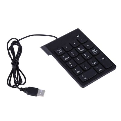 LICAEVEY USB Numeric Keypad,18-Key Mini USB2.0 Number Pad Numpad for Laptop Desktop Computer PC Pro,Black