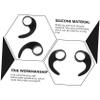Protective Ear Hooks for Earbuds 10mm Silicone 6pcs Black view 2