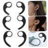 Protective Ear Hooks for Earbuds 10mm Silicone 6pcs Black view 4