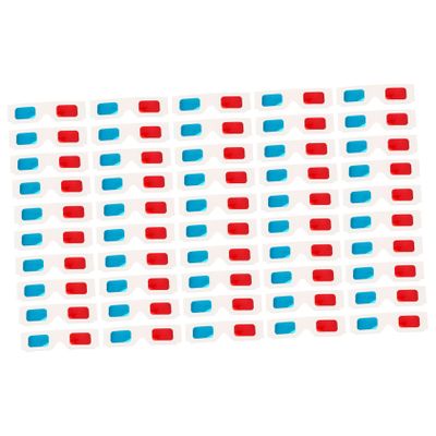 MERRYHAPY 100Pcs Disposable 3D Anaglyph Glasses Set for Movies  Red Blue Cardboard Glasses for Boys and Girls and Adults for Home Use