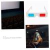 MERRYHAPY 100Pcs Disposable 3D Anaglyph Glasses Set for Movies  Red Blue Cardboard Glasses for Boys and Girls and Adults for Home Use view 2