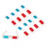 CIYODO 100 Pcs Disposable 3D Red Blue Glasses Cardboard Movie Glasses for Video Viewing Anaglyph Eyewear for Ages view 1